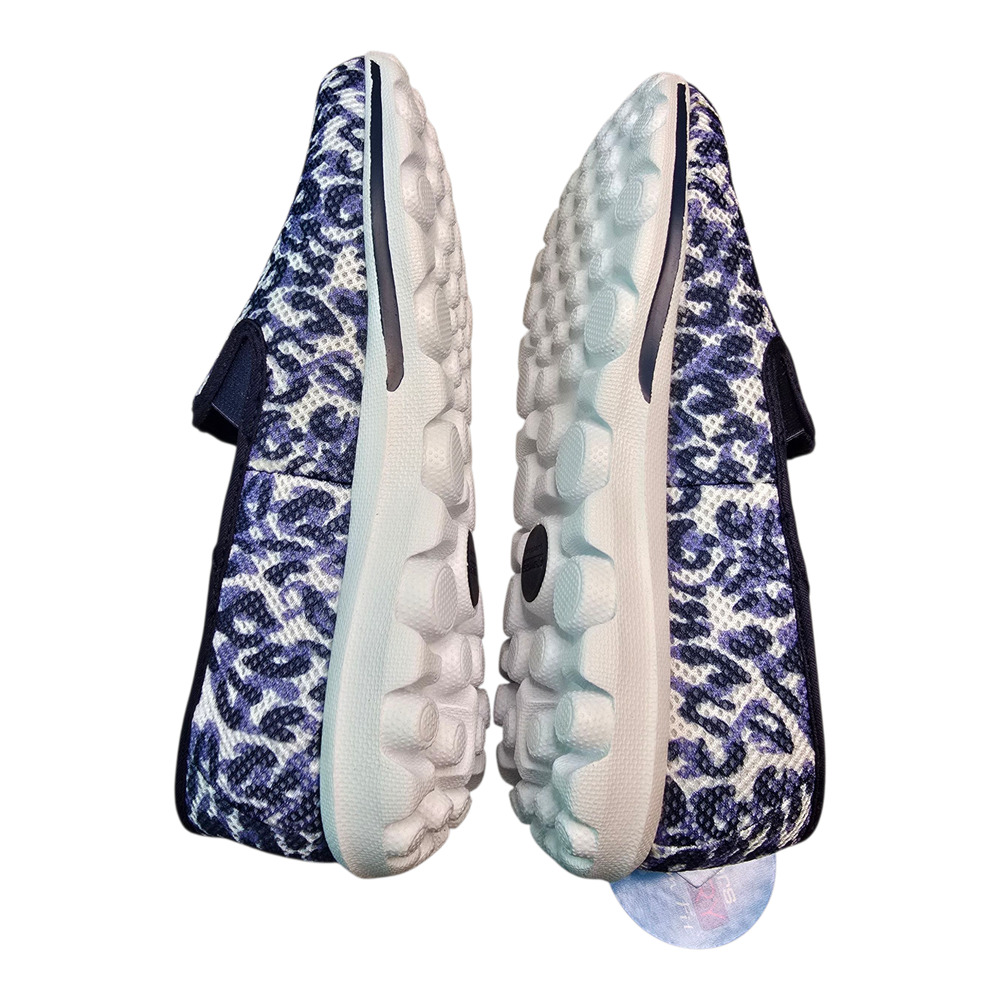 Skechers Go Walk Dazzle Sneakers Womens Size 5W Navy/White Memory Foam Comfort - Picture 8 of 13